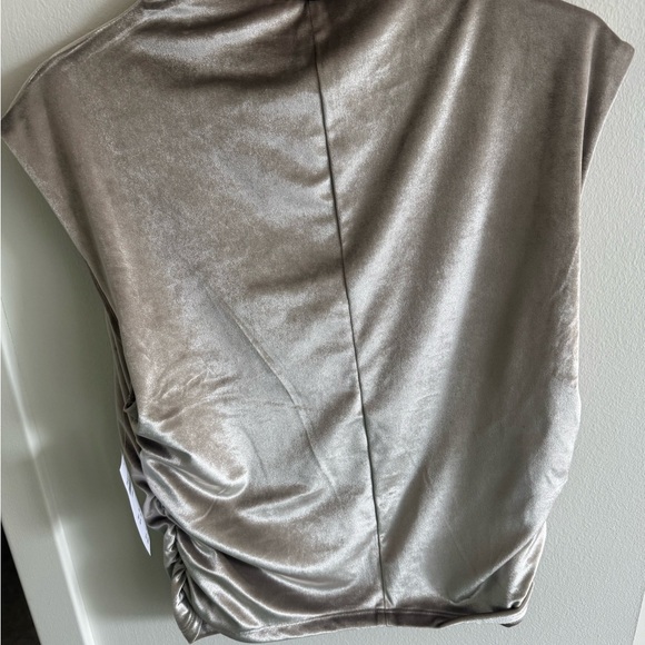 Abercrombie & Fitch Silver/Beige Top - Picture 2 of 5